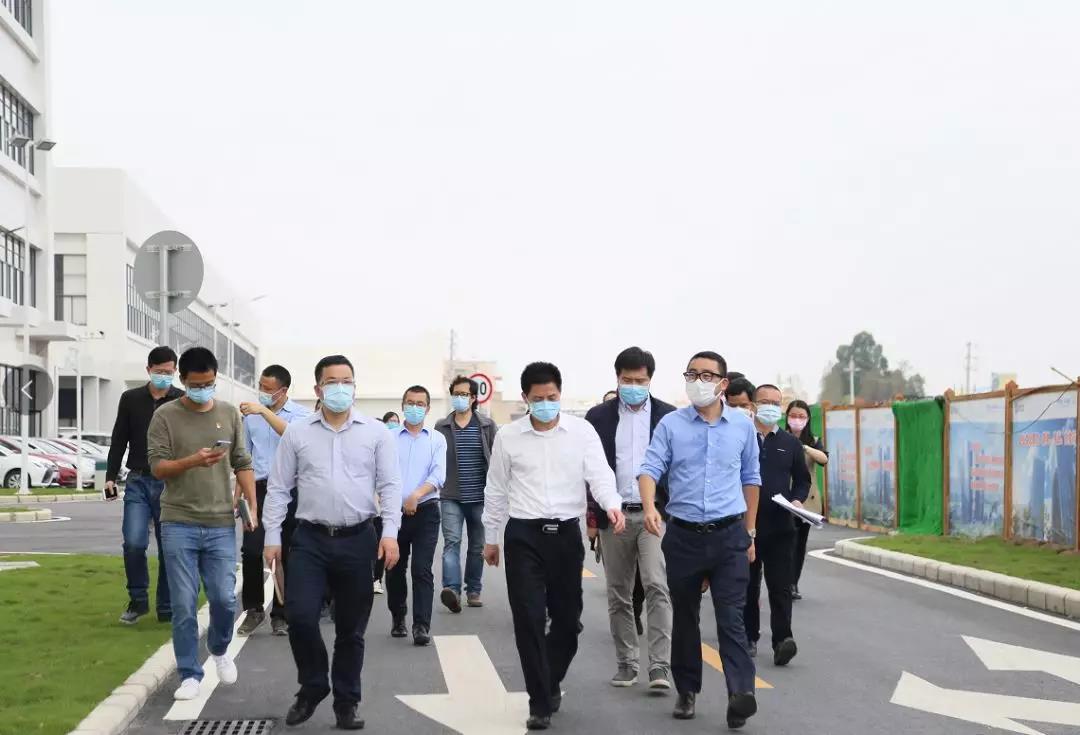 顺德区委副书记、区长彭聪恩一行调研腾博会环境顺德环保科技产业园